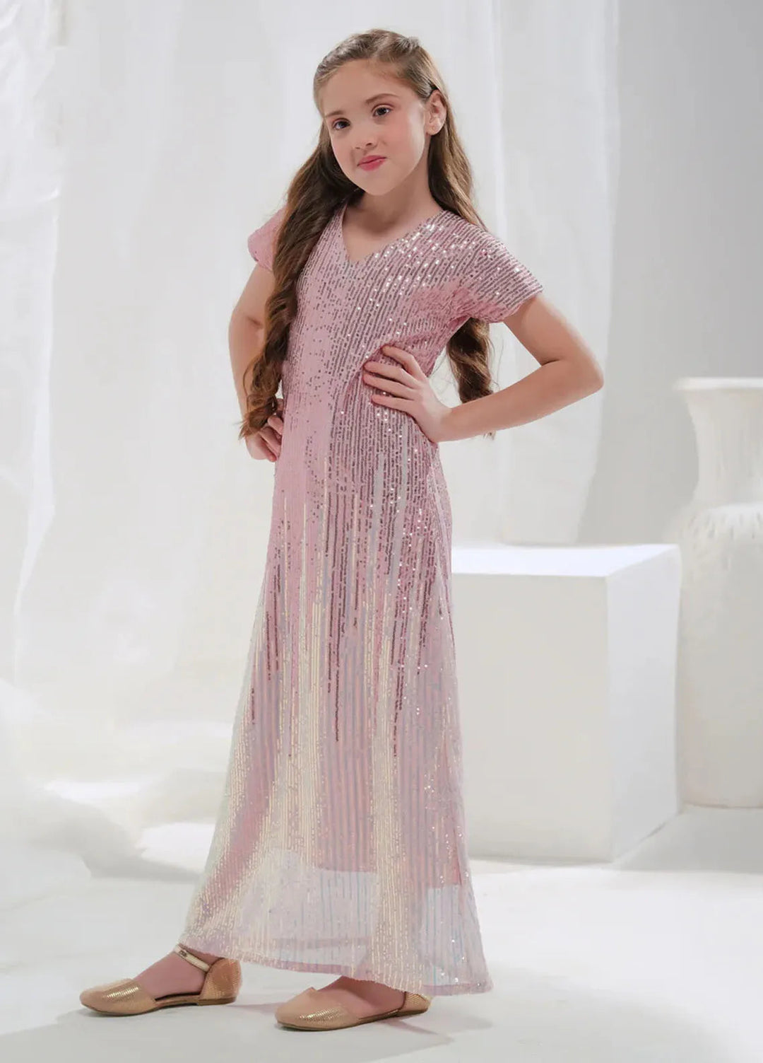 Sprinkles Pret Embroidered 2 Piece Suit SPDR644 Rose Dusk