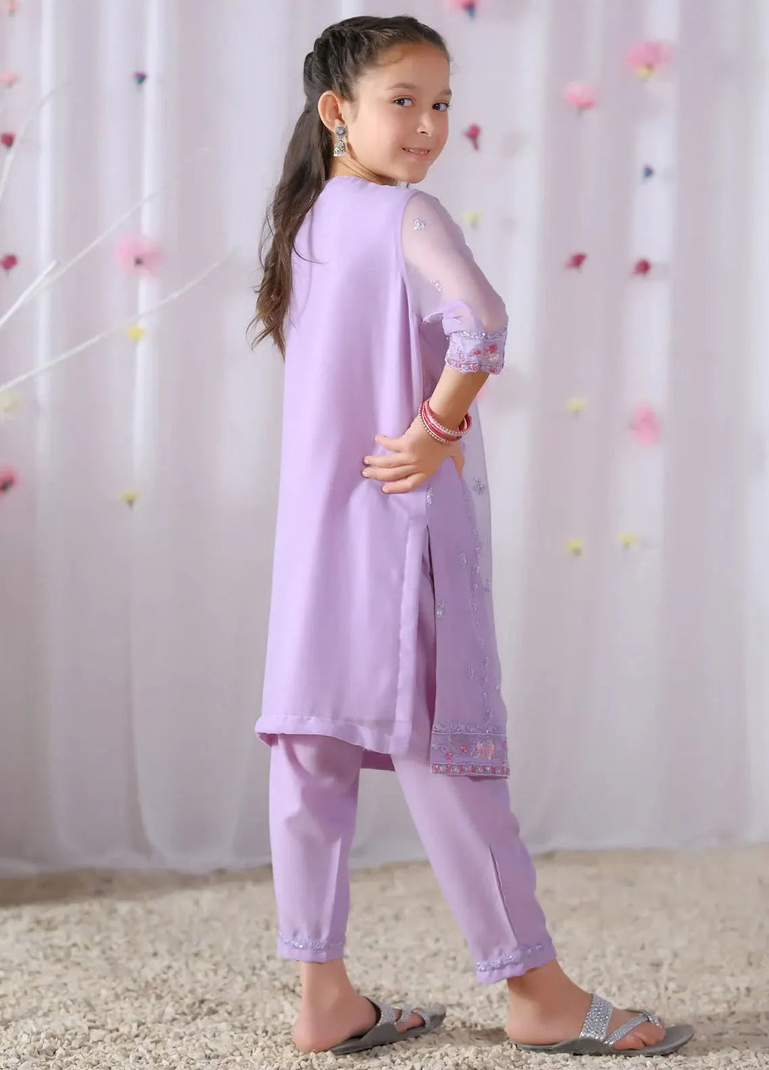 Sprinkles Pret Embroidered Chiffon 2 Piece Suit Jasmine