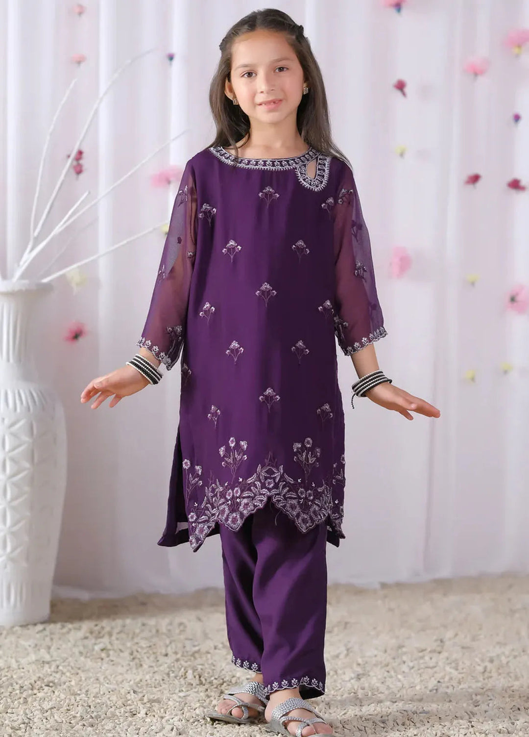 Sprinkles Pret Embroidered Chiffon 2 Piece Suit Layla
