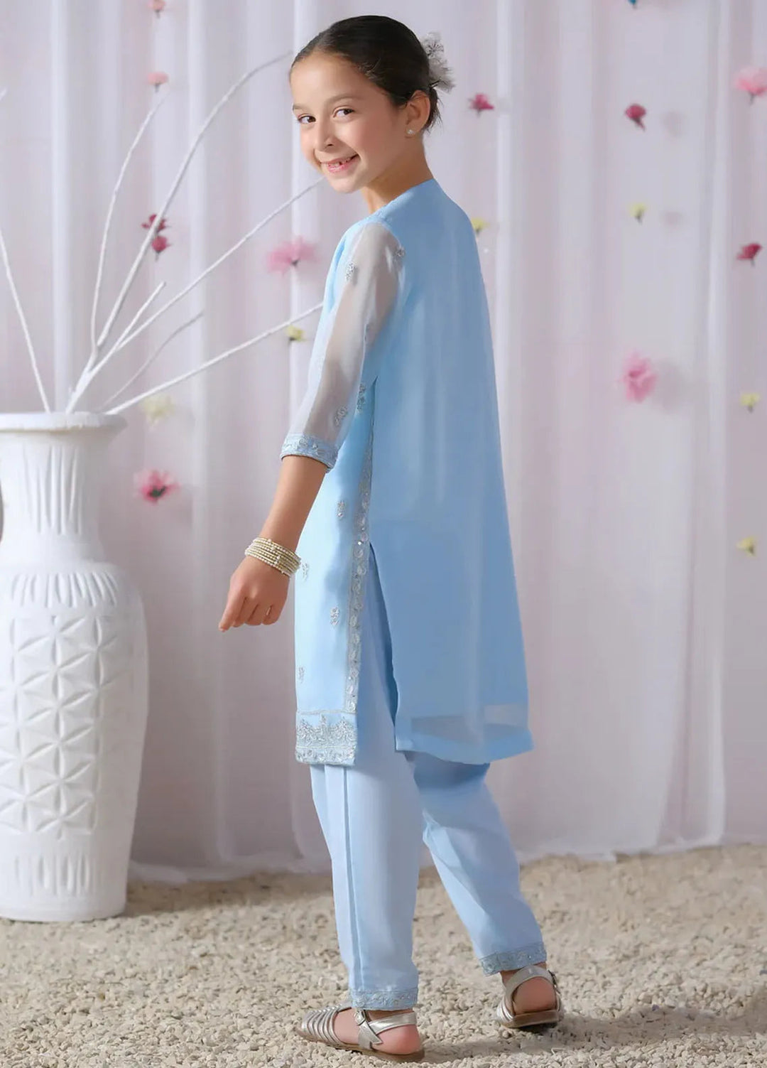 Sprinkles Pret Embroidered Chiffon 2 Piece Suit Urooj