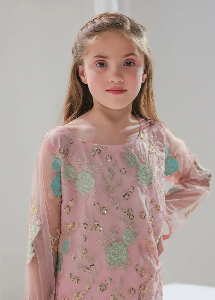 Sprinkles Pret Embroidered Net 3 Piece Suit Aiza