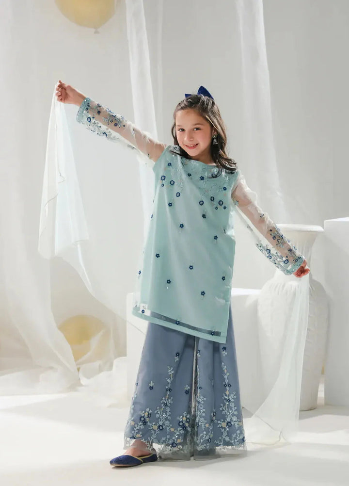 Sprinkles Pret Embroidered Net 3 Piece Suit Hania