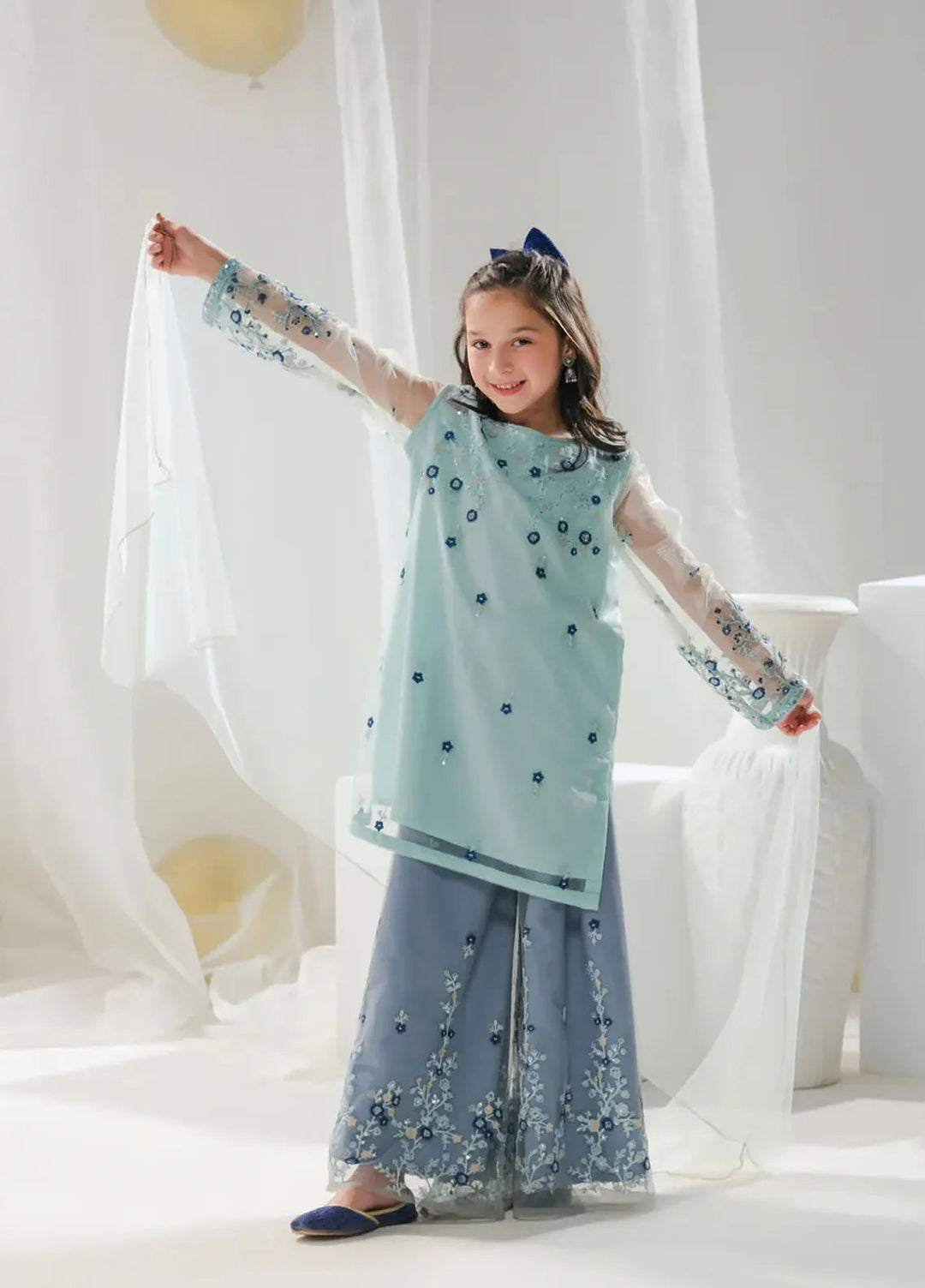 Sprinkles Pret Embroidered Net 3 Piece Suit Hania