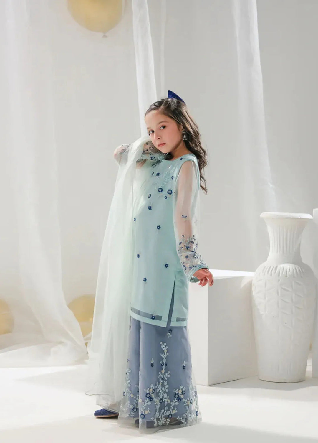 Sprinkles Pret Embroidered Net 3 Piece Suit Hania