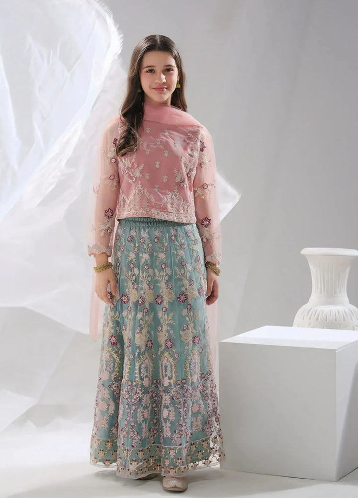 Sprinkles Pret Embroidered Net 3 Piece Suit Sahar