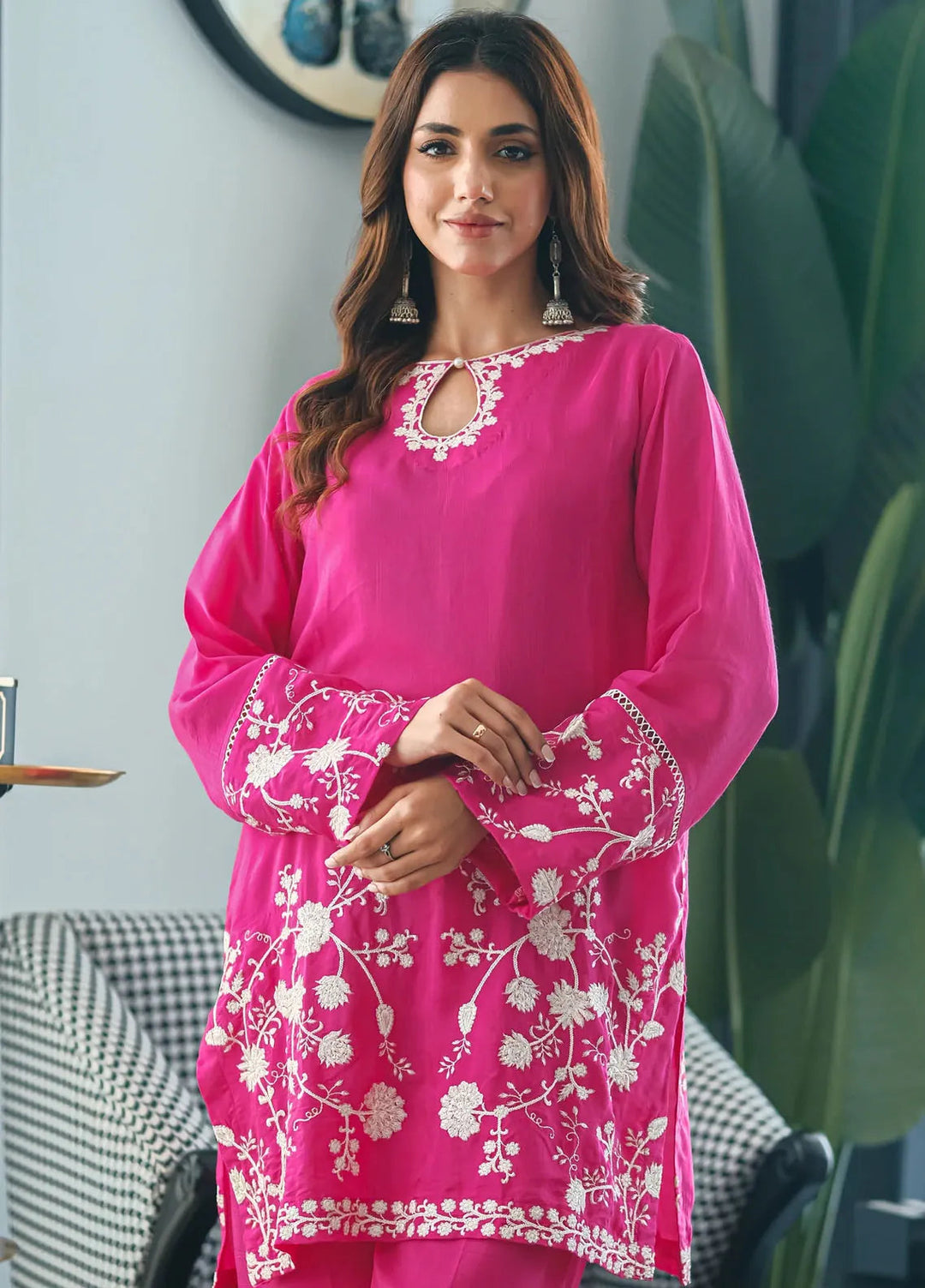 Sprinkles Pret Embroidered Raw Silk 2 Piece Suit Radiant Elegance