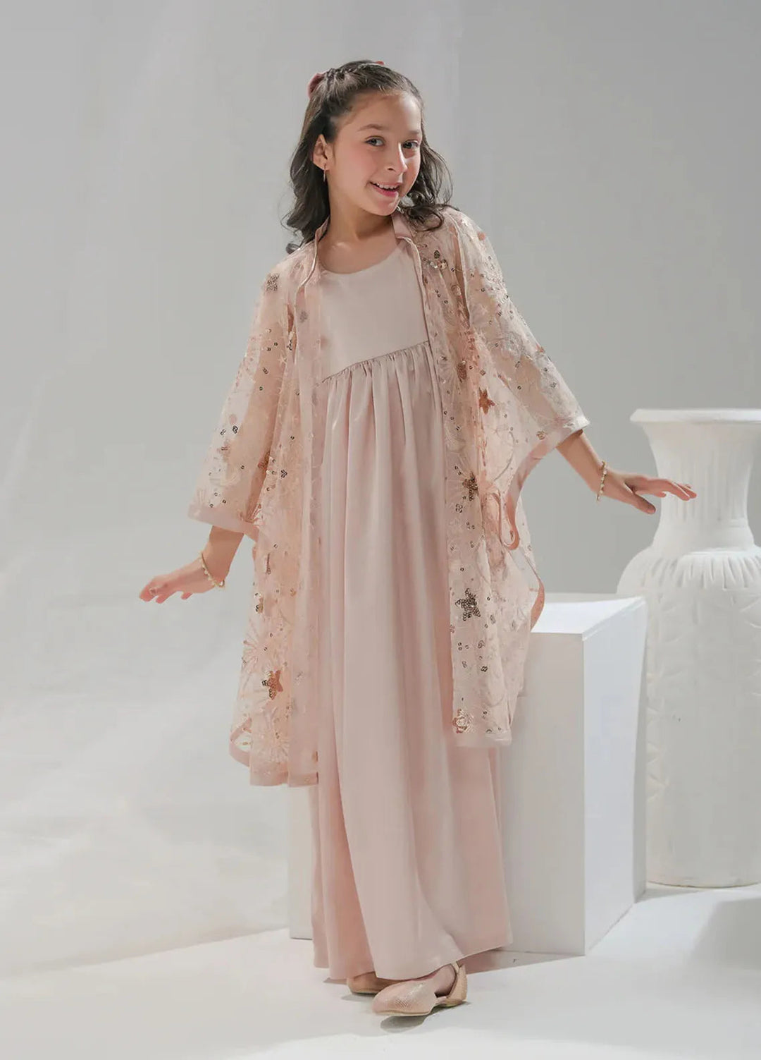 Sprinkles Pret Embroidered Silk 2 Piece Suit SPDR643 Fairy Tale Bloom