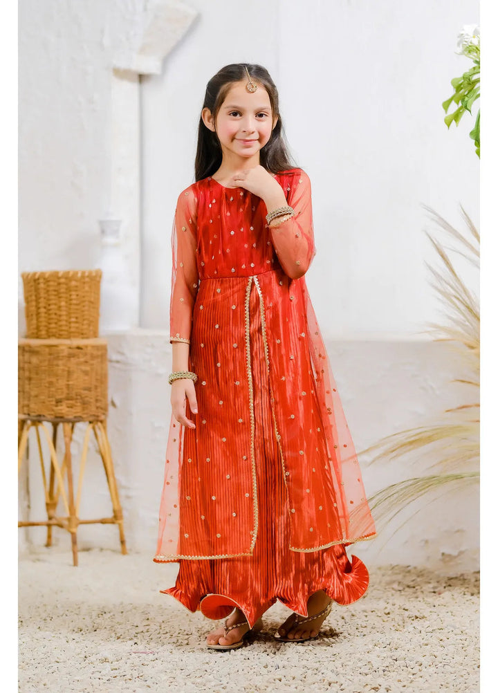 Sprinkles Pret Festive Raw Silk Long Dress Amber Radiance