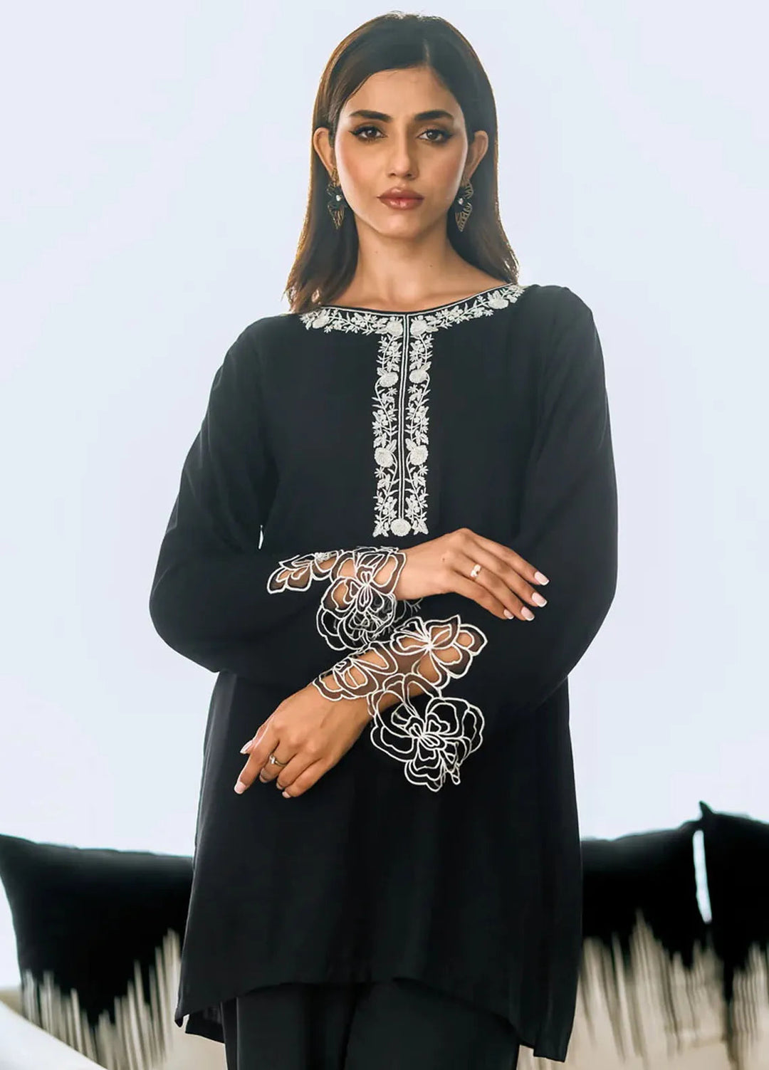 Sprinkles Pret Printed Cotton 2 Piece Suit Noir Elegance