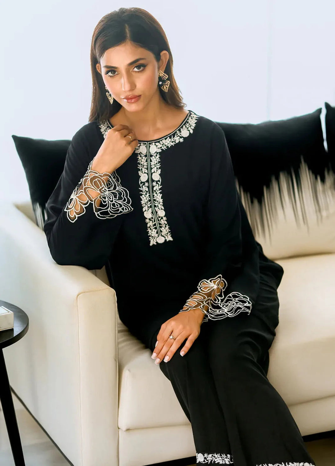 Sprinkles Pret Printed Cotton 2 Piece Suit Noir Elegance