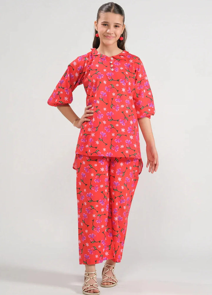 Sprinkles Pret Printed Cotton 2 Piece Suit SPDR655 Cherry Blossom