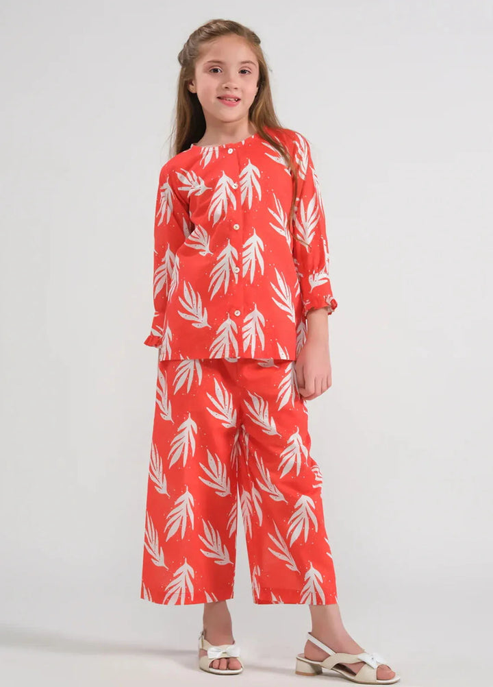 Sprinkles Pret Printed Cotton 2 Piece Suit SPDR657 Coral Whispers