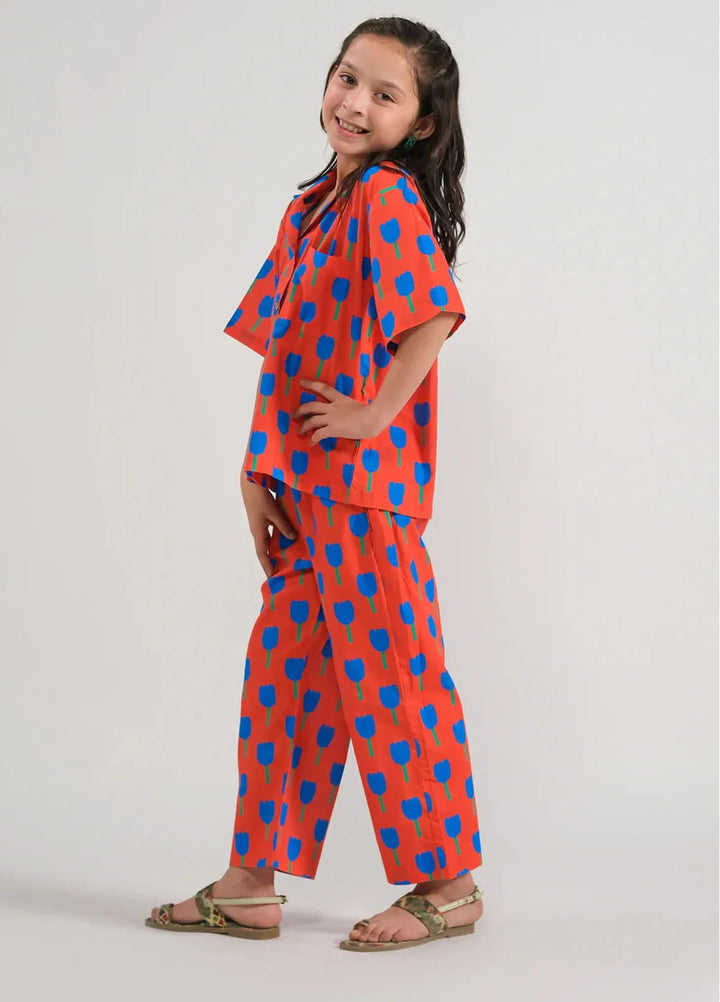 Sprinkles Pret Printed Cotton 2 Piece Suit SPDR658 Tulip Charm