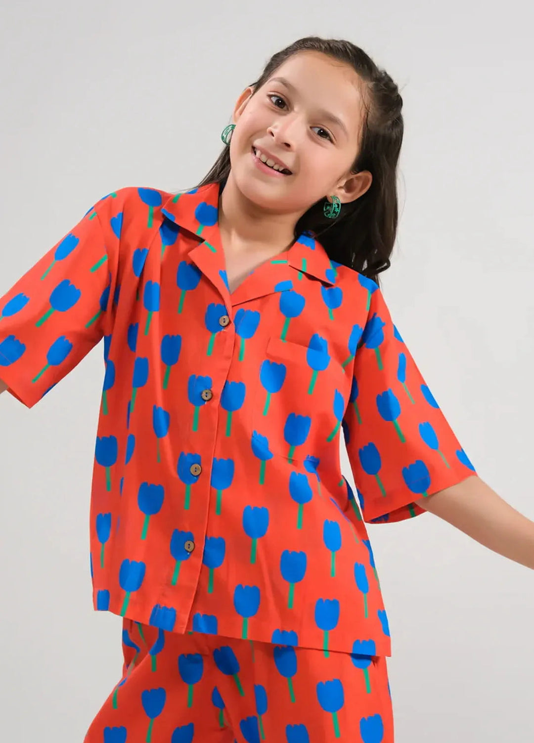 Sprinkles Pret Printed Cotton 2 Piece Suit SPDR658 Tulip Charm