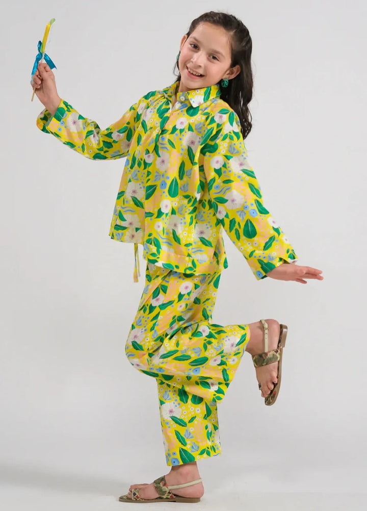 Sprinkles Pret Printed Cotton 2 Piece Suit SPDR659 Lemon Lush