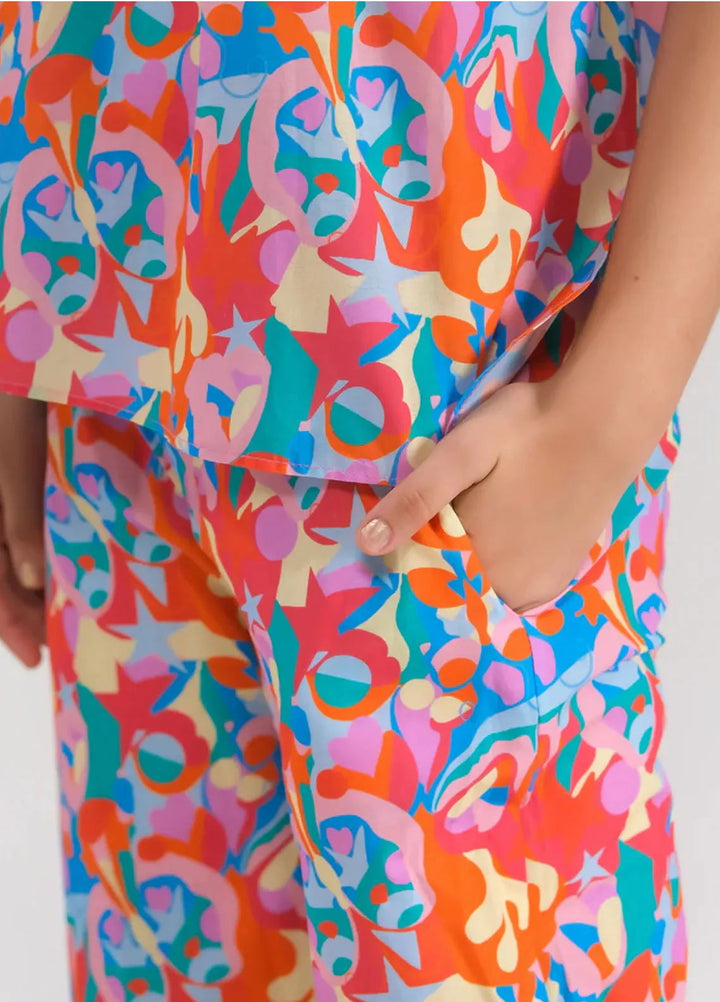 Sprinkles Pret Printed Cotton 2 Piece Suit SPDR662 Sunset Petals