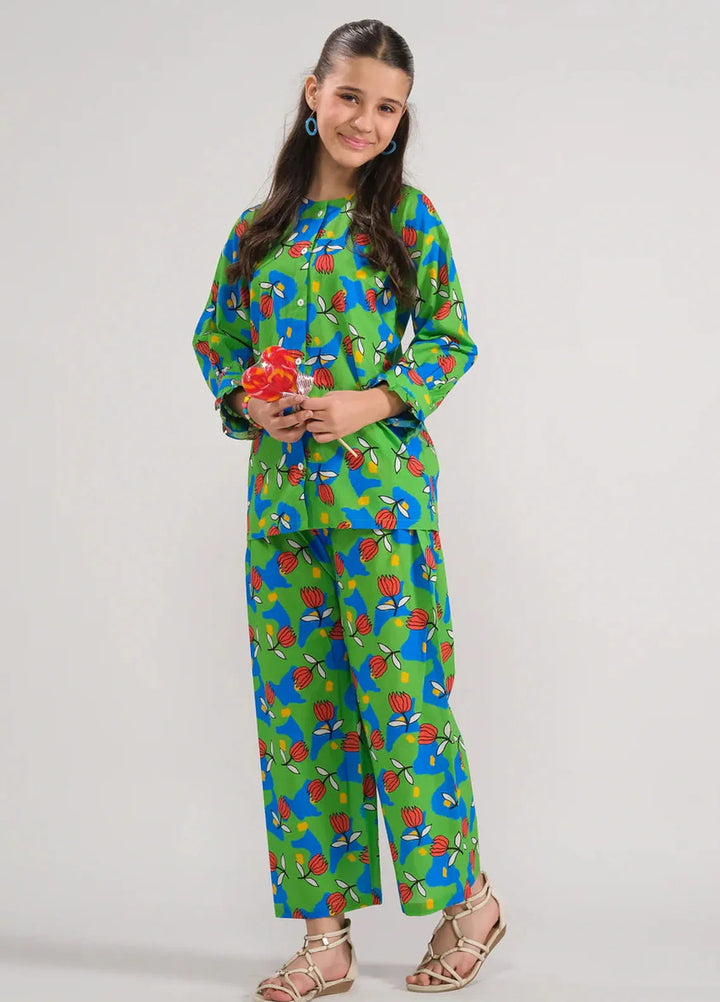 Sprinkles Pret Printed Cotton 2 Piece Suit SPDR663 Emerald Bloom