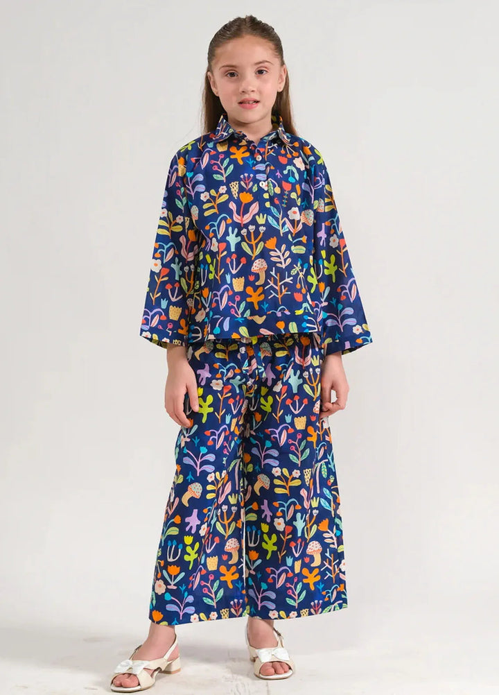 Sprinkles Pret Printed Cotton 2 Piece Suit SPDR664 Floral Nocturne