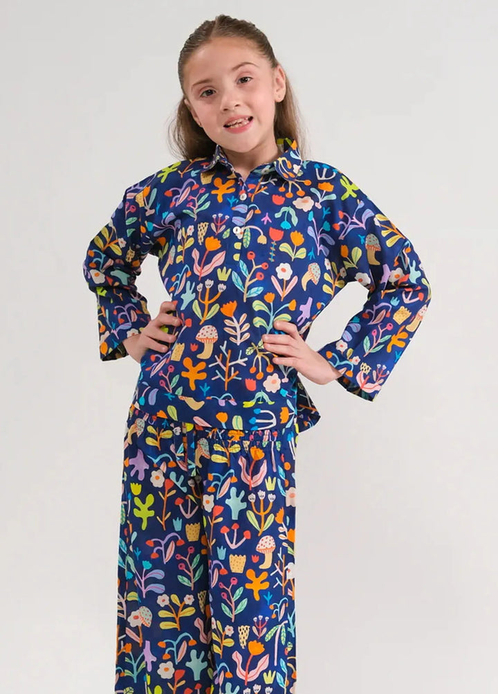 Sprinkles Pret Printed Cotton 2 Piece Suit SPDR664 Floral Nocturne