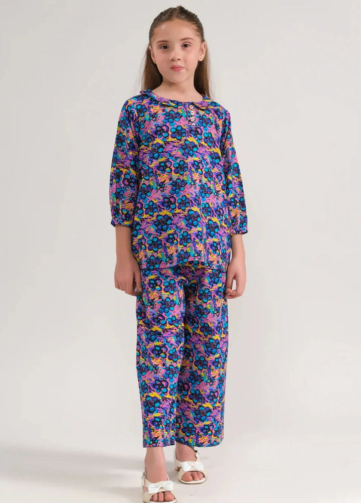 Sprinkles Pret Printed Cotton 2 Piece Suit SPDR667 Twilight Petals