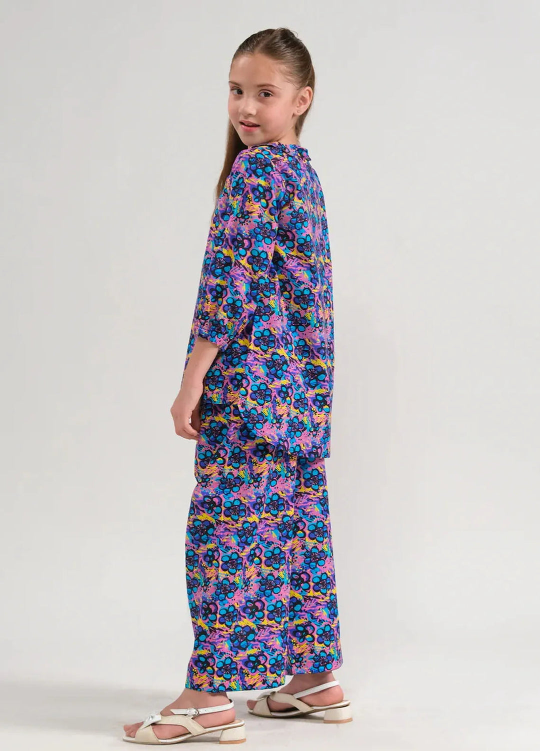 Sprinkles Pret Printed Cotton 2 Piece Suit SPDR667 Twilight Petals