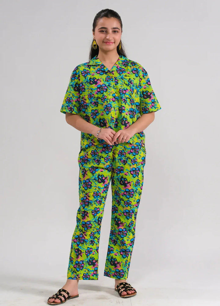 Sprinkles Pret Printed Cotton 2 Piece Suit SPDR669 Neon Paradise