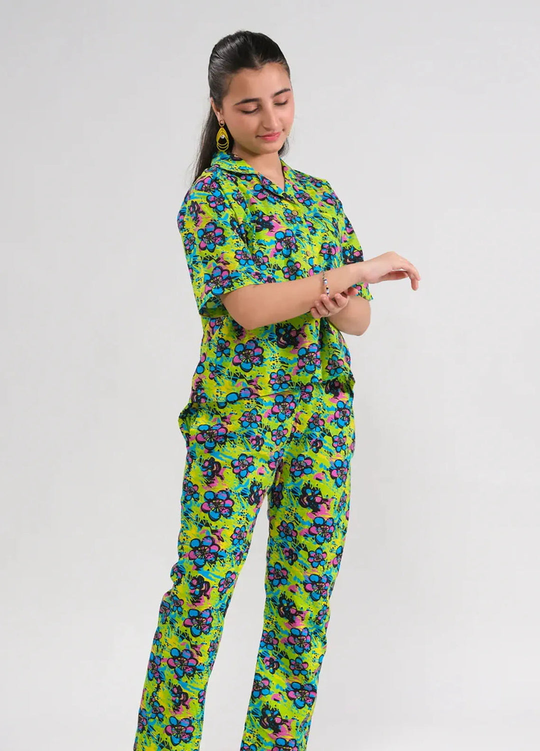 Sprinkles Pret Printed Cotton 2 Piece Suit SPDR669 Neon Paradise