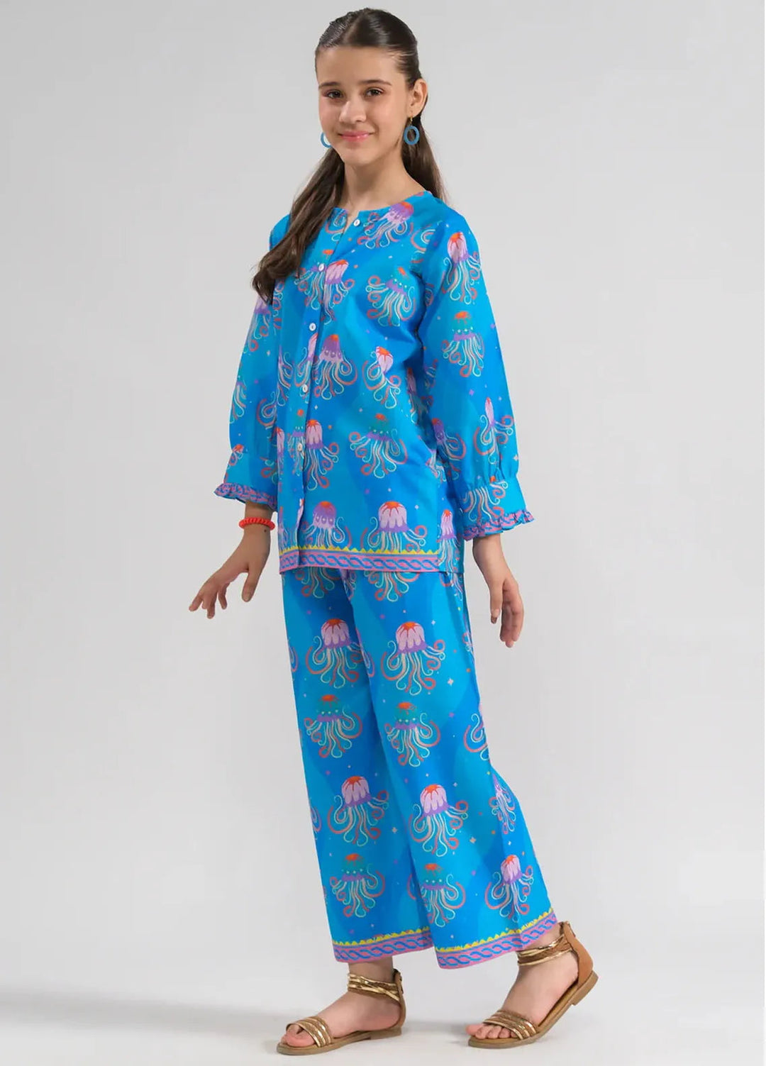 Sprinkles Pret Printed Cotton 2 Piece Suit SPDR670 Oceanic Whimsy