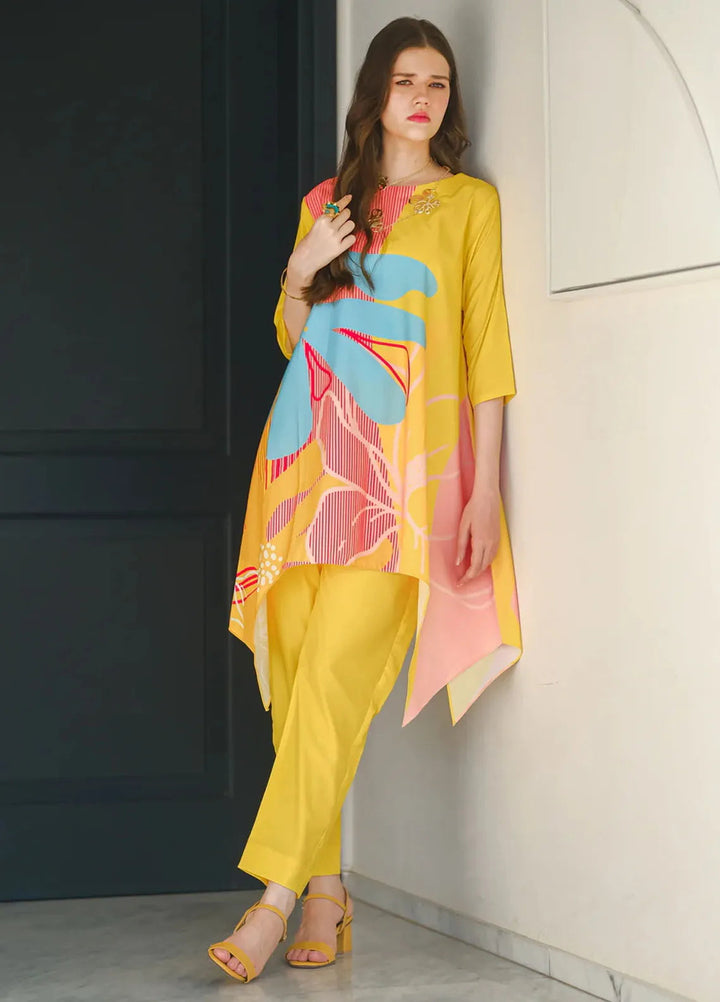 Sprinkles Pret Printed Lawn Silk 2 Piece Suit Sundown