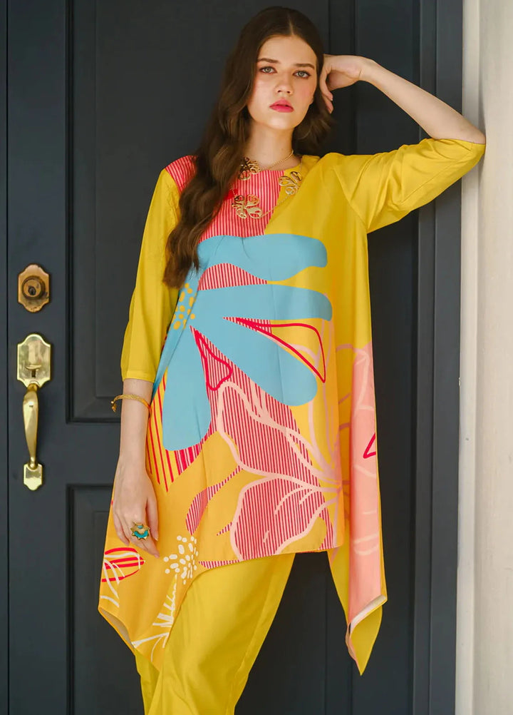 Sprinkles Pret Printed Lawn Silk 2 Piece Suit Sundown