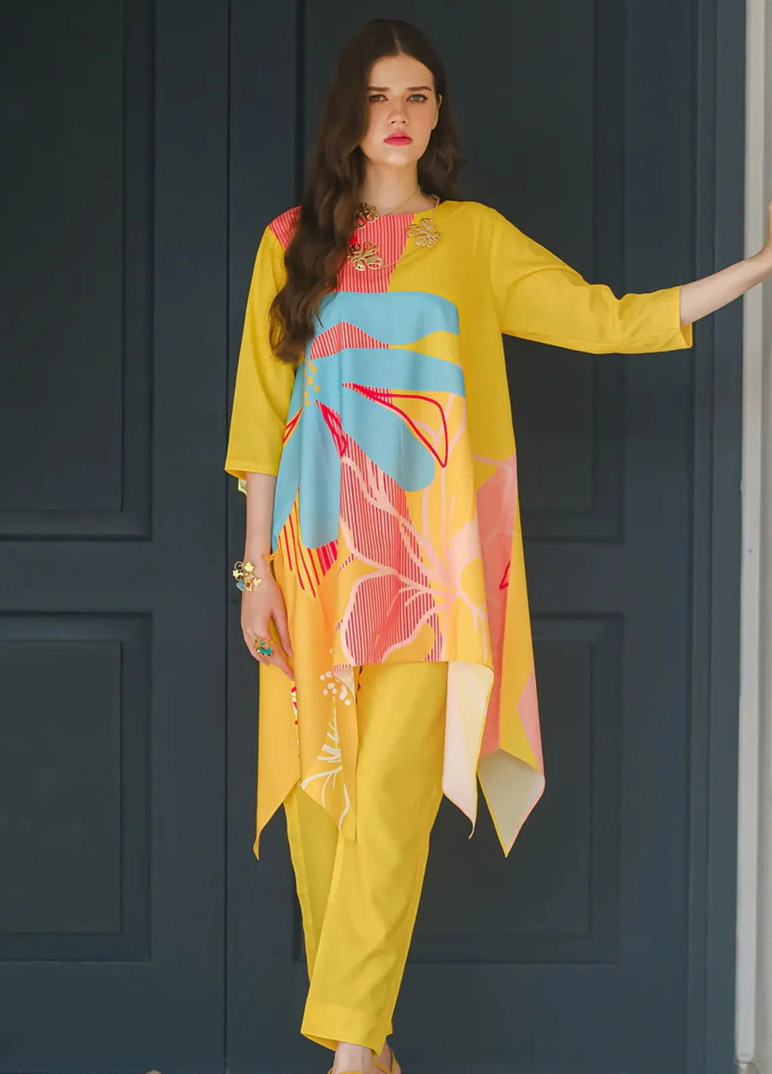 Sprinkles Pret Printed Lawn Silk 2 Piece Suit Sundown