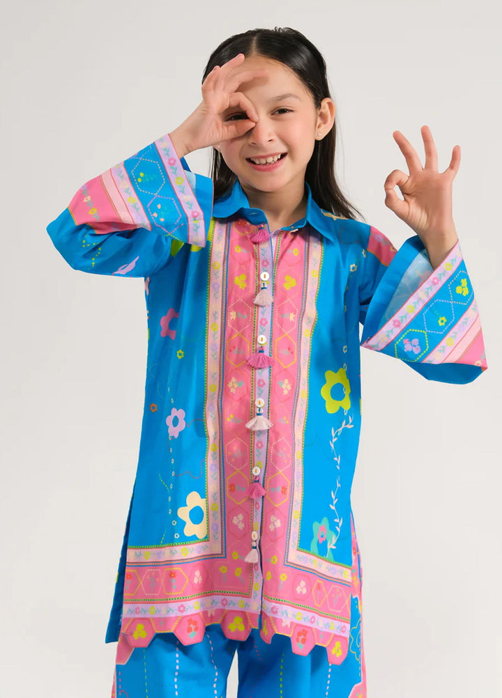 Sprinkles Pret Printed Poly Lawn 2 Piece Suit Bright Blooms