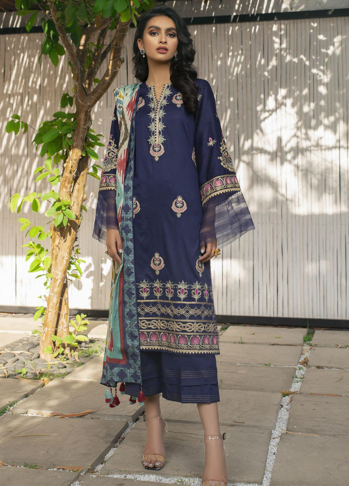 Saira Rizwan Embroidered Jacquard Suits Unstitched 3 Piece SR21E 05 Yeona - Eid Collection