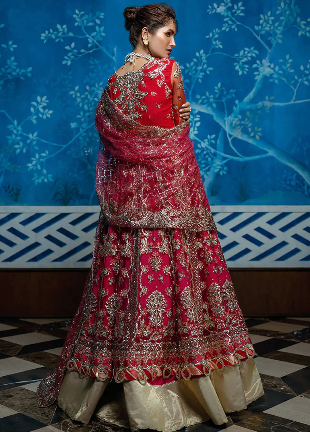 Stardust by Mushq Embroidered Net Suit Unstitched 4 Piece MQ24SW MWD-02 Red Carpet - Formal Collection