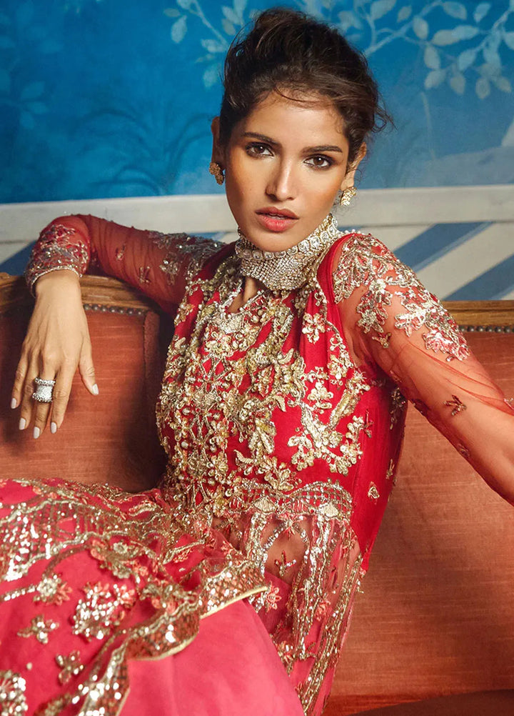 Stardust by Mushq Embroidered Net Suit Unstitched 4 Piece MQ24SW MWD-02 Red Carpet - Formal Collection