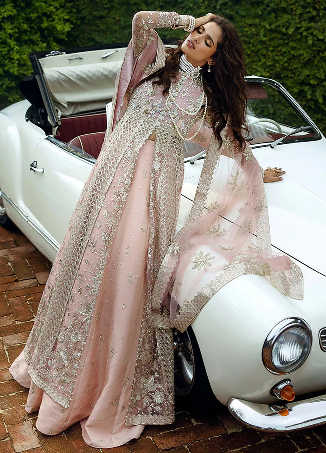 Stardust by Mushq Embroidered Net Suit Unstitched 4 Piece MQ24SW MWD-04 Starlet Sparkle - Formal Collection
