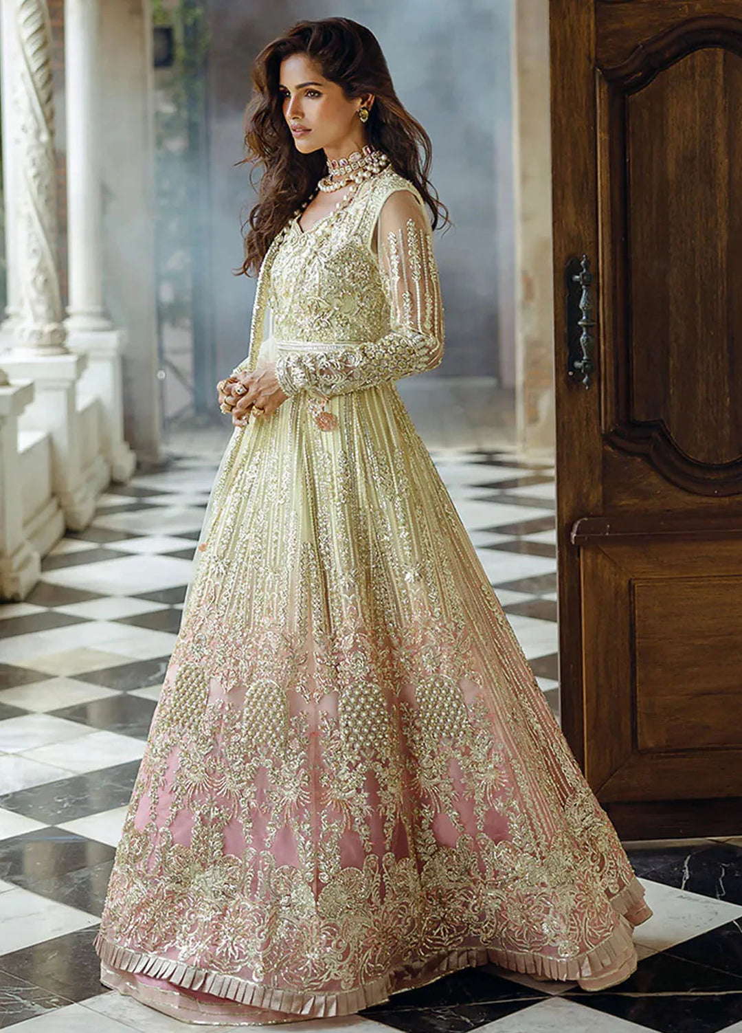Stardust by Mushq Embroidered Net Suit Unstitched 4 Piece MQ24SW MWD-06 Cosmic Couture - Formal Collection