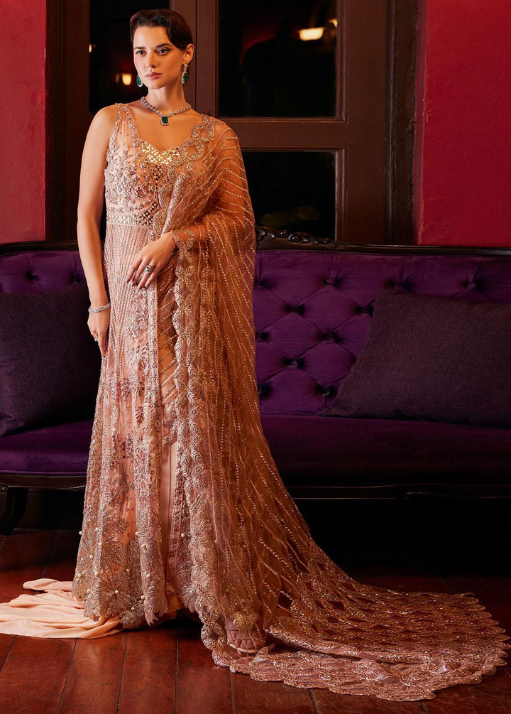 Stardust By Mushq Embroidered Net Suits Unstitched 4 Piece MQ23SD MW23-01 Twinkle - Wedding Collection