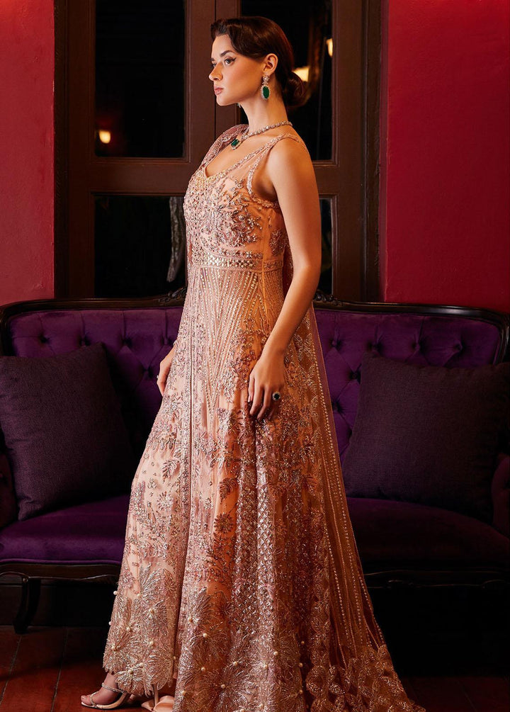 Stardust By Mushq Embroidered Net Suits Unstitched 4 Piece MQ23SD MW23-01 Twinkle - Wedding Collection