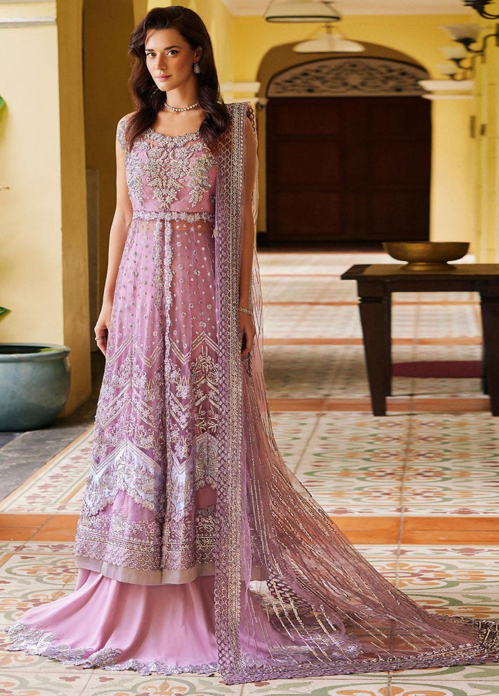 Stardust By Mushq Embroidered Net Suits Unstitched 4 Piece MQ23SD MW23-02 Enchant - Wedding Collection