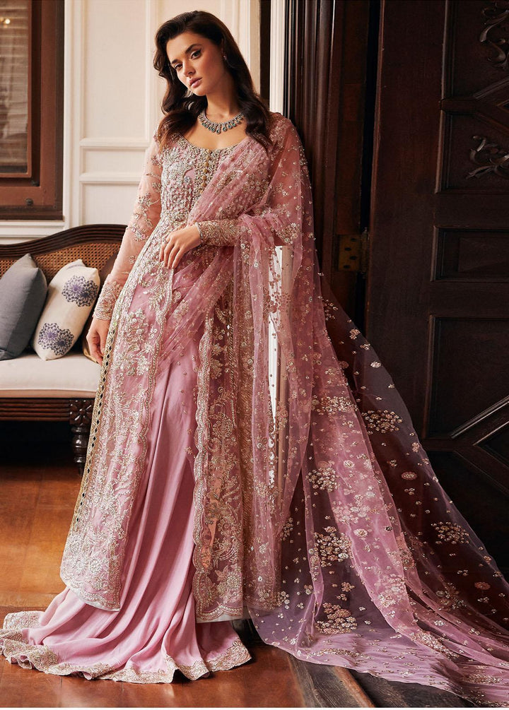 Stardust By Mushq Embroidered Net Suits Unstitched 4 Piece MQ23SD MW23-04 Luster - Wedding Collection