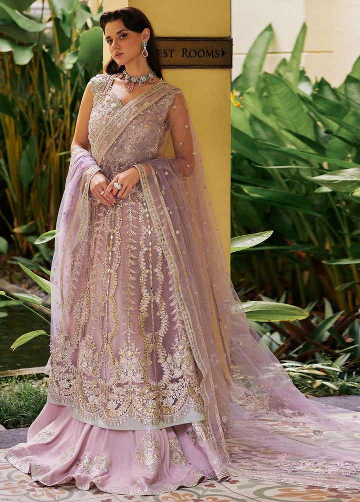 Stardust By Mushq Embroidered Net Suits Unstitched 4 Piece MQ23SD MW23-06 Selenic - Wedding Collection