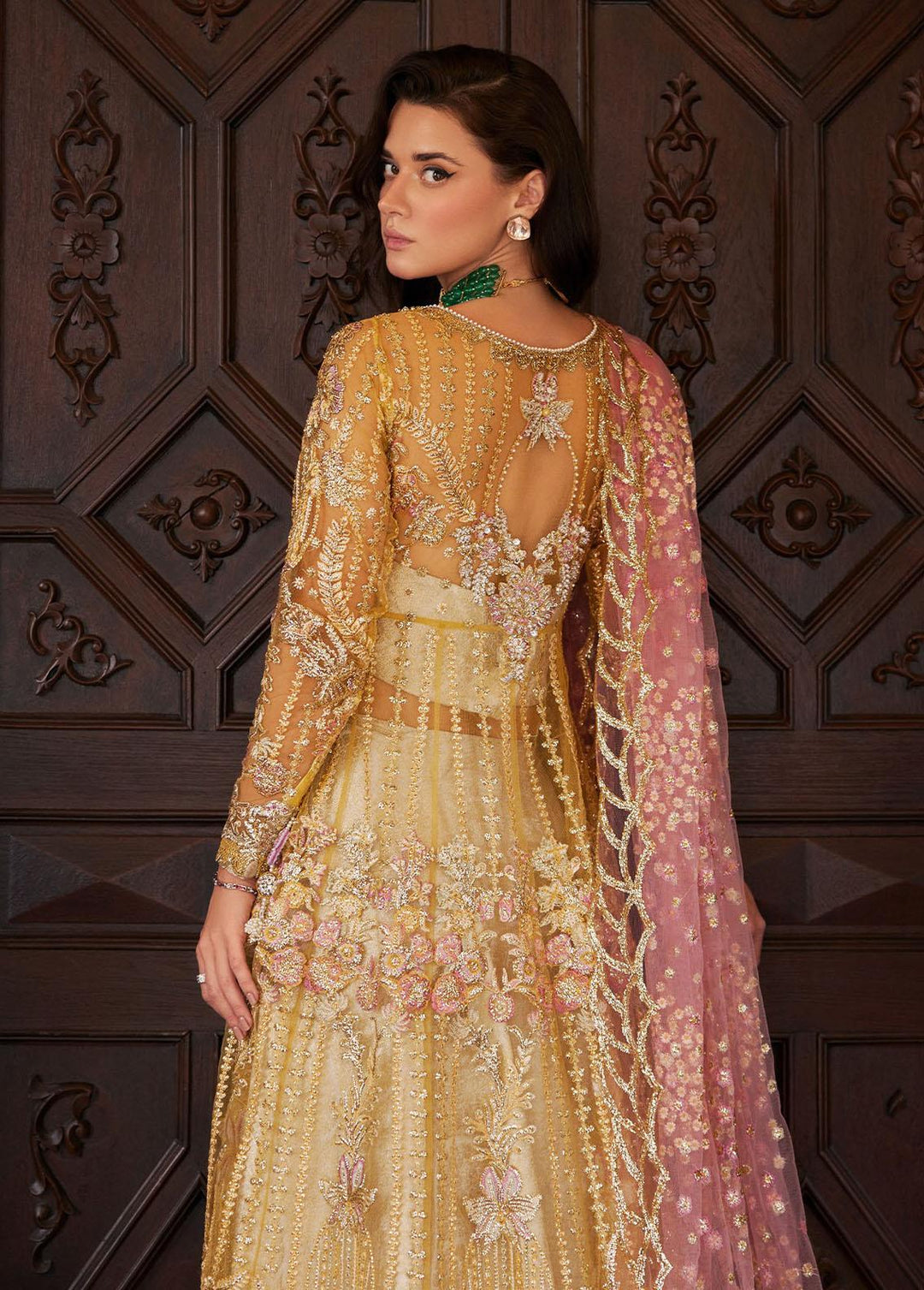 Stardust By Mushq Embroidered Net Suits Unstitched 4 Piece MQ23SD MW23-08 Sprinkle - Wedding Collection