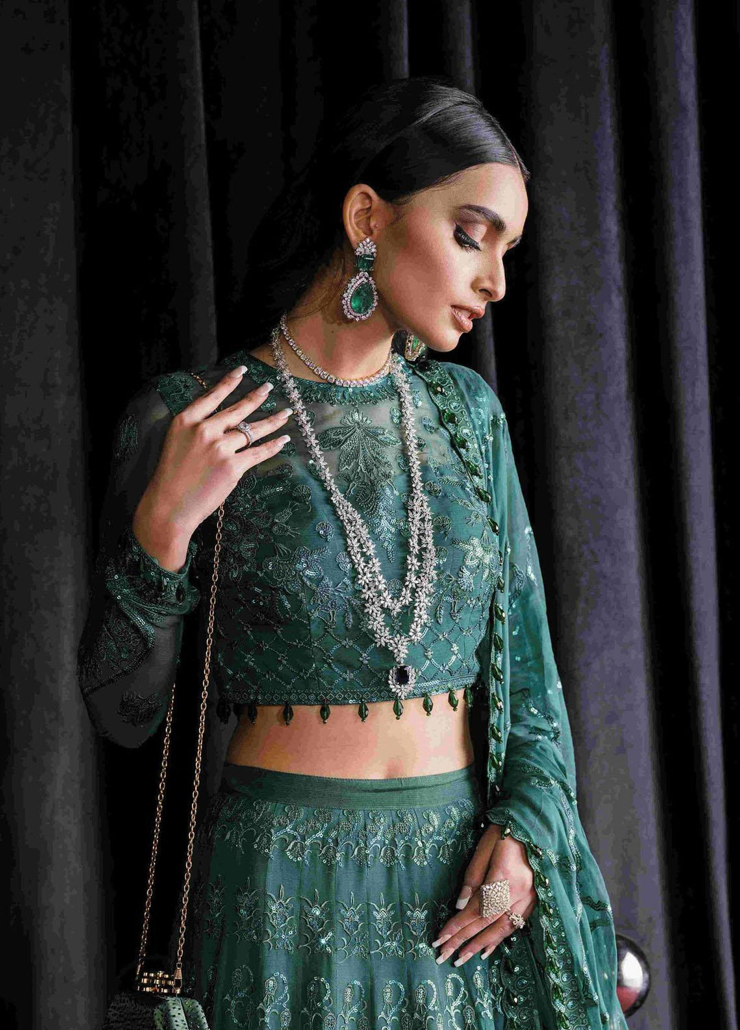 Starlet By Afrozeh Embroidered  Suits Unstitched 3 Piece AF23ST ASOS-V1-01 Imperial Ivy - Luxury Collection