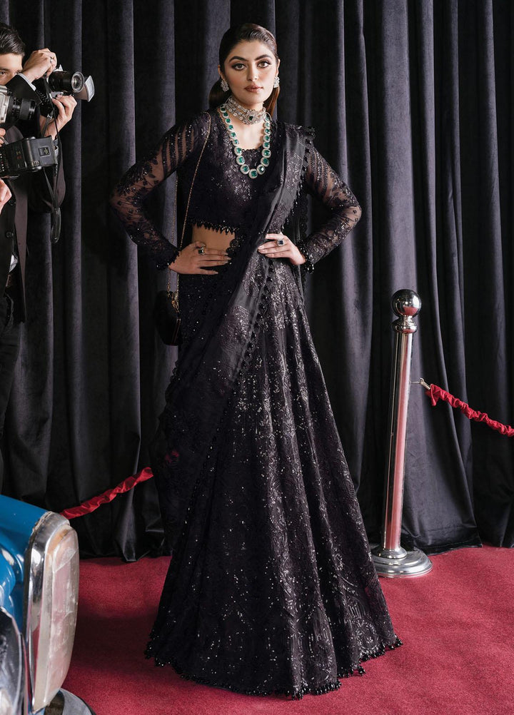 Starlet By Afrozeh Embroidered  Suits Unstitched 3 Piece AF23ST ASOS-V1-03 Black Swan - Luxury Collection