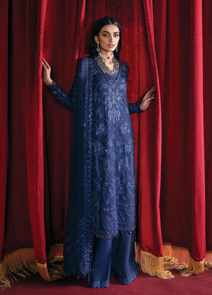 Starlet By Afrozeh Embroidered  Suits Unstitched 3 Piece AF23ST ASOS-V1-04 Sapphire Elegance - Luxury Collection