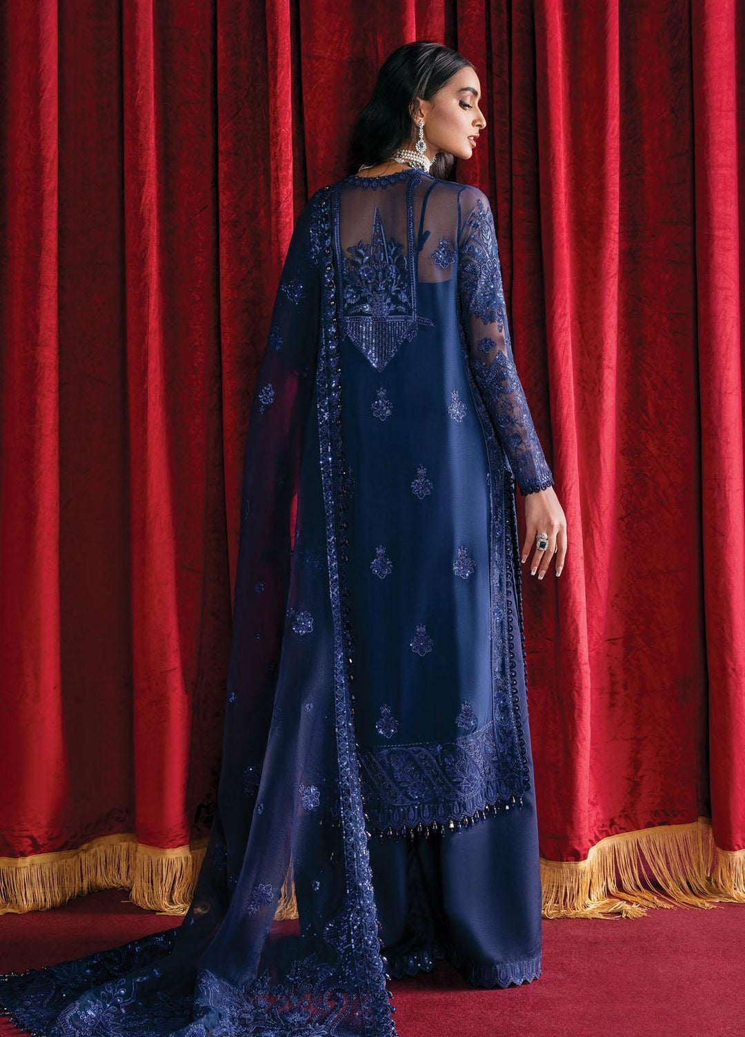 Starlet By Afrozeh Embroidered  Suits Unstitched 3 Piece AF23ST ASOS-V1-04 Sapphire Elegance - Luxury Collection