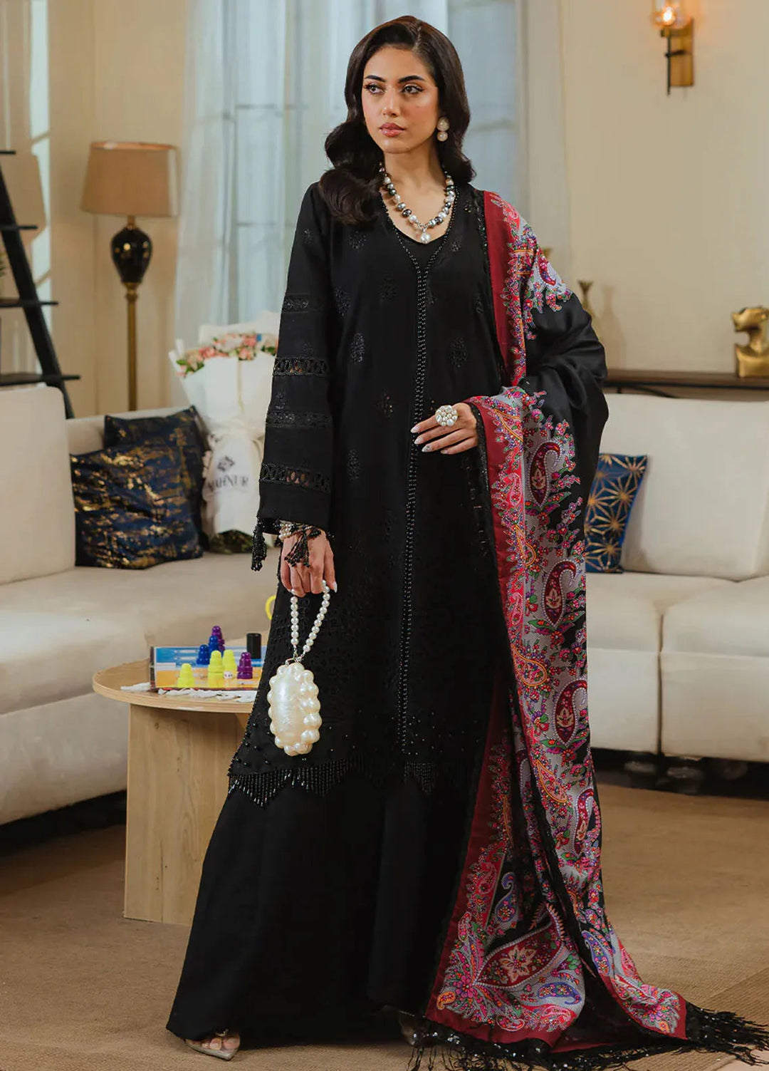 Stella By Mahnur Embroidered Khaddar Suit Unstitched 3 Piece MN24S D-01 A Sitara - Winter Collection