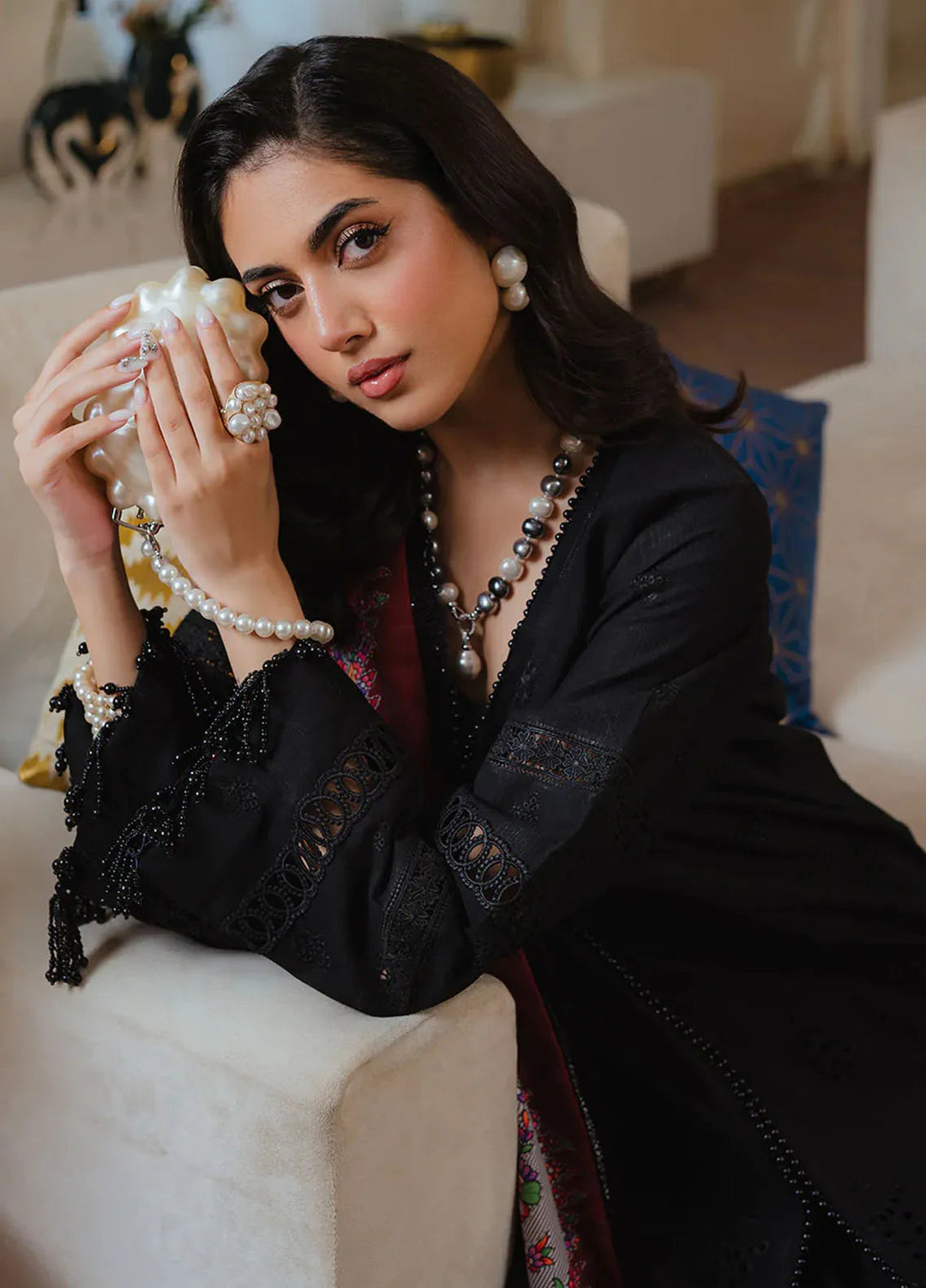 Stella By Mahnur Embroidered Khaddar Suit Unstitched 3 Piece MN24S D-01 A Sitara - Winter Collection