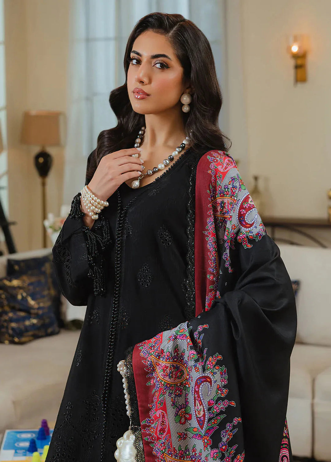 Stella By Mahnur Embroidered Khaddar Suit Unstitched 3 Piece MN24S D-01 A Sitara - Winter Collection